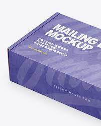 Download Kraft Paper Box Mockup In Box Mockups On Yellow Images Object Mockups PSD Mockup Templates