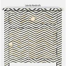 Here finished size of this blanket is 30 wide x 36 long. Bone Inlay Dove Gray Bedside Table Chevron Design Buy Online In Andorra At Andorra Desertcart Com Productid 64387695
