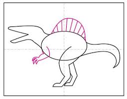 How to draw a cute wolf. How To Draw Spinosaurus Art Projects For Kids