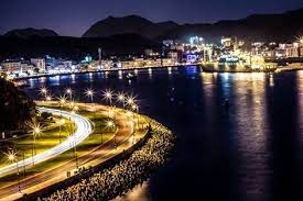 A Beautiful View Of Muttrah Corniche Muscat Oman Beautiful Views Oman Oil Painting