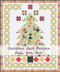 The back is covered with a beautiful christmas print fabric that could also be used as a tree skirt. Christmas Tree Quilt Pattern To Make In One Day Pieced Brain