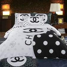 Luxury Chanel Bedding 1000 Thread Count King Size 1pcs Duvet Cover 200cm 230cm 1pcs Bed Sheet 230cm 230c Bedroom Decor Hotel Bedding Sets Bed Decor