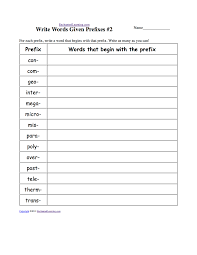 Prefixes And Suffixes Enchanted Learning