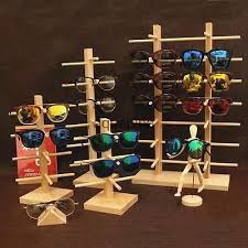 Wood Sunglass Eye Glass Retail Display Rack Stand Holder Organizer 3 4 5 6layer Eyewear Store Design Boutique Display Diy Sunglasses
