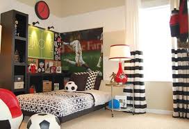 Pin By Masterpiece Design Group On Just For Kids Soccer Bedroom Soccer Themed Bedroom Toddler Bedroom Design
