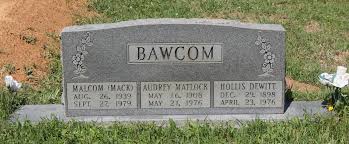 Audrey Matlock Bawcom (1908-1976)