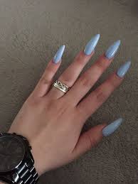 Check out our almond nails selection for the very best in unique or custom, handmade pieces from our craft supplies & tools shops. Long Baby Blue Stiletto Nails New Expression Nails
