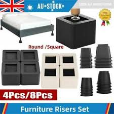 We did not find results for: 4 8pcs Round Square Bed Riser Furniture Chair Leg Risers Heighten Heavy Duty Set Ebay