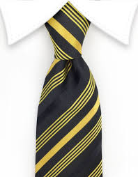 Black And Gold Tie Black And Yellow Gold Striped Necktie Black N Yellow Gold Stripes Yellow