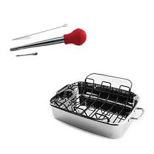 Berghoff Turkey Baster Injection Needle And 15inch Cooknco Cast Covered Roast Pan 3piece Roaster Set More Info Could Be Foun Berghoff Basters Turkey Baster