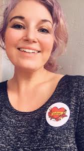 Vintage Love Button Pin by RICHARME