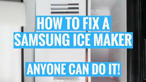 Ice maker is not working. How To Fix A Samsung Ice Maker Anyone Can Do It Youtube