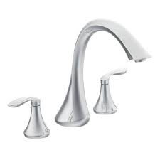 5 kingston brass ks368c victorian. Moen Eva 2 Handle Deck Mount Roman Tub Faucet Trim Kit In Chrome Valve Not Included The Home Depot Canada