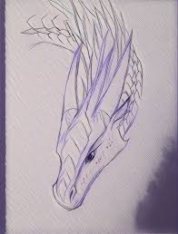 Icewing Dragon Sketch Dragon Art