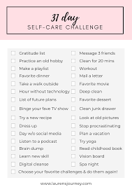 Information on this website is available in alternative formats upon request. 31 Day Self Care Challenge Free Printable Checklist May 2020 Lauren S Journey