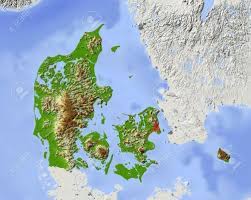 Fought between the british and german fleets off the northwestern coast of denmark Relief Kort Over Danmark Relief Map Denmark Map Map