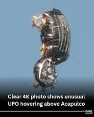 High-definition photo of metallic UFO in Acapulco