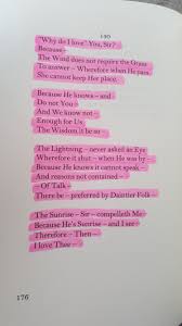 Emily Dickinson Why Do I Love You Sir Magic Words My Love Love You