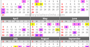 Berikut adalah jadual cuti sekolah untuk sesi persekolahan bagi tahun 2015. Kalendar Cuti Umum Dan Cuti Sekolah 2016 Malaysia