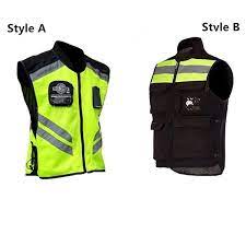 Motorcycle Racing Sleeveless Jacket High Visibility Unisex Reflective Vest For Motorcycle Cycling And Running Bike Vest Safety Vest Wish Safety Vest Reflective Vest Sleeveless Jacket