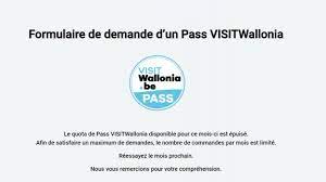 Un foyer peut avoir accès à un pass visitwallonia, dans la limite des stocks disponibles. Les 20 000 Premiers Pass Visitwallonia Epuises Apres 18 Minutes