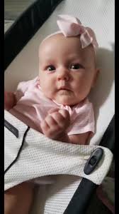 hiiiya!👋🤣 3 months old, she'll be talking in no time! #fyp #daughter  #momlife #babygirl #firsttimemom #girlmom #momsoftiktok #momtok #3monthsold  #preemie #36weeks