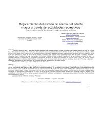 7 juegos de estimulación temprana para niños de 2 años. Pdf Mejoramiento Del Estado De Animo Del Adulto Mayor A Traves De Actividades Recreativas