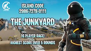 Fortnite has gone from an obscure pve title to the biggest multiplayer phenomenon in videogame history, but the team at epic games hasn't stopped there. The Junkyard Kaifi Fortnite Creative Map Code