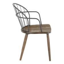 Black Metal And Walnut Melvin Dining Chair V4 In 2020 Chair Dining Chairs Walnut Wood