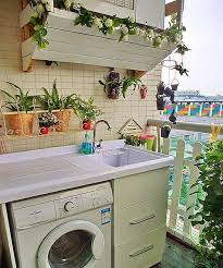 23 Tiny Laundry Room With Nature Touches Homemydesign Outdoor Laundry Rooms Closet Remodel Small Bathroom Remodel