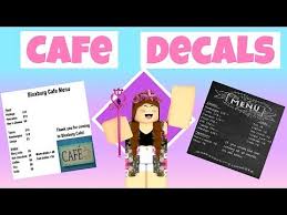 Bloxburg on twitter here are a few decals for all of you free roblox plus minecraft to use cafe menu id 1137902563 do not trespass info board id . Restaurant Sign Id Bloxburg Zonealarm Results