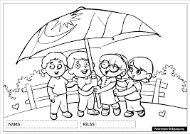 Imej contoh gambar untuk pertandingan mewarna kanak kanak brad erva ini dipetik dari sumber berikut : Pertandingan Mewarna Merdeka