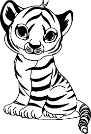 Baby Tiger Coloring Pages In 2020 Zoo Animal Coloring Pages Zoo Coloring Pages Cartoon Coloring Pages