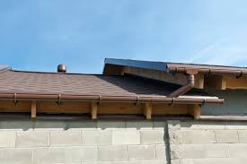 I would consider staining the cedar, the color cedar has as it naturally ages, a warm grey. Matching Gutters To Roofing Designs