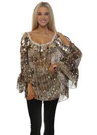 712 x 950 jpeg 378 кб. My Story Brown Gold Tunic Top