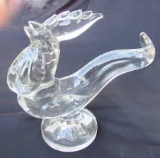 Shop our glass roosters selection from the world's finest dealers on 1stdibs. New Martinsville Crystal Glass Rooster Crooked Tail Vintage 1950s Figurine