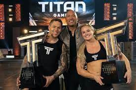 Colorado Firefighter Matt Chan Florida Fitness Nutrition Consultant Dani Speegle Crowned Champions On Nbc S The Titan Games
