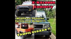 Modifikasi mobil daihatsu feroza megatop memberikan sentuhan modifikasi sebagai inpirasi terbaik kendaraan saat ini. Modifikasi Daihatsu Feroza Low Budget Tampil Beda Dengan Tampilan Lebih Garang Youtube