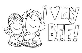 Best friends forever coloring pages coloring pages. Friendship Is So Important Help Your Child Feel Good About Their Best Friends And All Of Their Frien Cute Coloring Pages Cartoon Coloring Pages Coloring Pages