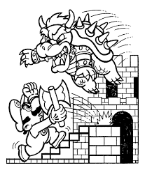 Find more bowser coloring page. Mario Versus Bowser At The Castle In Super Mario Bros Coloring Pages Super Mario Bros Coloring Pages Coloring Pages For Kids And Adults