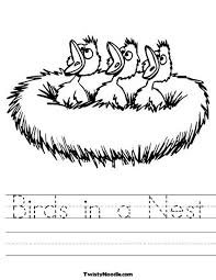 Match The Birds With Their Nests Birds In A Nest Worksheet Preschool Worksheets Preschool Colors Preschool Themes