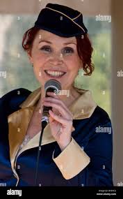 Eileen McCann, the singer with "In The Mood" singing at the start of the  Blacktown Festival Stock Photo