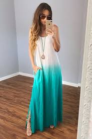 Fade For Me Maxi White Turquoise Ombre Maxi Dress Buy Maxi Dress Dresses