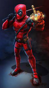 Deadpool With Thanos Infinity Gauntlet Iphone Wallpaper Iphone Wallpapers Deadpool Artwork Deadpool Wallpaper Funny Deadpool Art