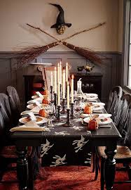 It's no secret that halloween decor can go from trendy to tacky in the blink of an eye. Broomstick Witches Table Runner Halloween Table Halloween Party Dinner Halloween Party Decor
