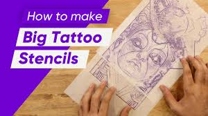 Getting an ethnic tattoo design is a perfect way to show off your love of culture. How To Make Stencils For Big Tattoo Designs Make Big Tattoo Stencils Youtube
