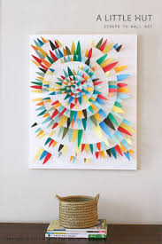 Make It Modern Diy Paper Scrap Wall Art Diy Art Projects Easy Diy Art Wall Art Tutorial