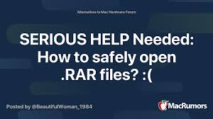 The features rival big players such as winrar, all while not taking a huge toll on system performance. Serious Help Needed How To Safely Open Rar Files Macrumors Forums