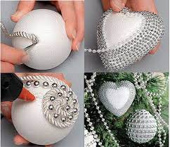Maybe you would like to learn more about one of these? Decorating Styrofoam Balls Diy Christmas Ornaments Christmas Ornament Crafts Christmas Ornaments