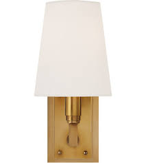Visual Comfort Tob2284hab L Thomas O Brien Watson 1 Light 5 Inch Hand Rubbed Antique Brass Sconce Wall Light Small